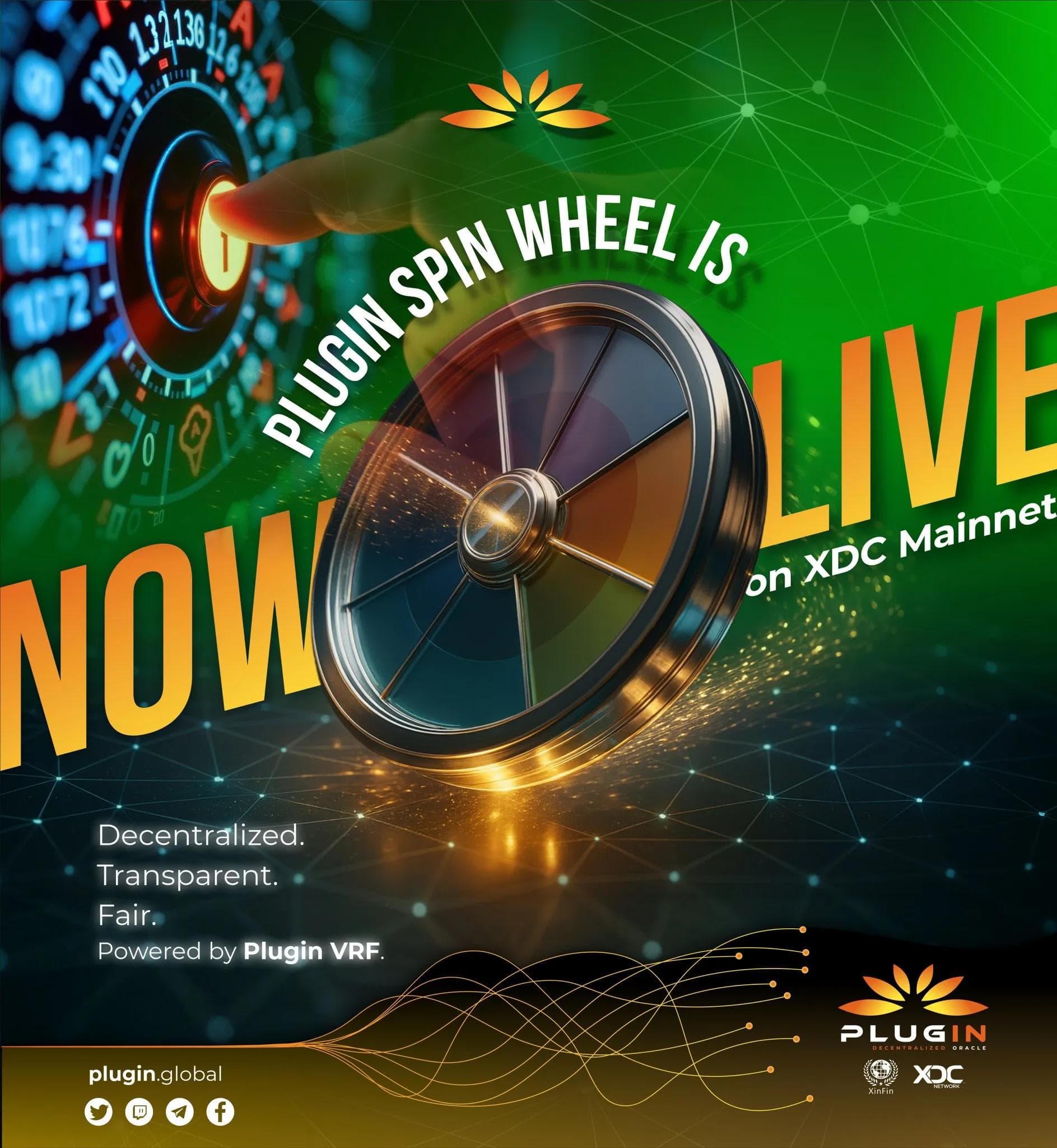 Plugin's Spin Wheel is Now Live! on XDC Mainnet
